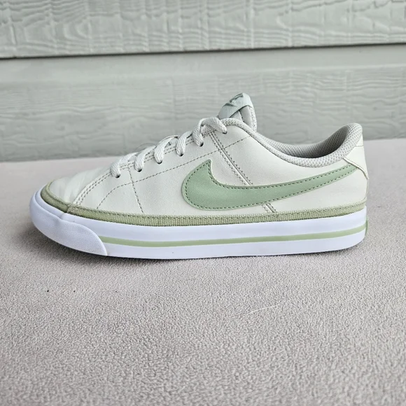 Nike Court Legacy Sneaker Shoe Phantom White Honeydew Youth SZ 4Y DA5380-005 - Picture 5 of 12